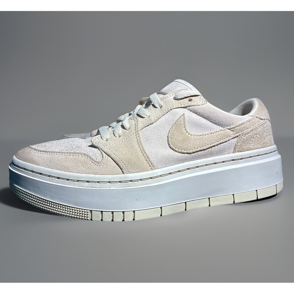 Jordan 1 Elevate Low Shoes Womens Size 10.5 | Beige Suede Sneakers DH7004-101